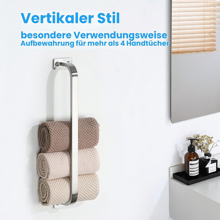 Mooche 40cm SUS304 Edelstahl Handtuchhalter, Wandmontage Handtuchständer, Handtuchstange Bad Handtuc