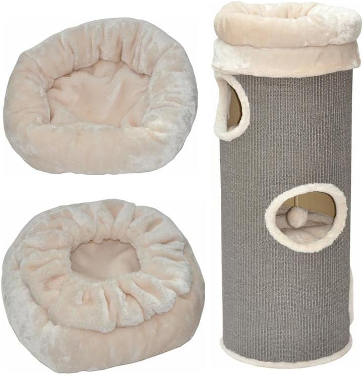 nanook Katzenbett Liegemulde Katzenliege Schlafplatz als Kratztonnen Erweiterung Zubehör beige, beig