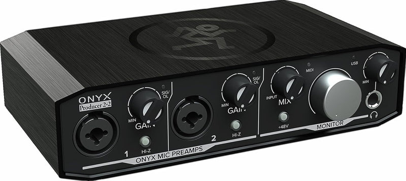 Mackie Audio-Schnittstelle, Onyx Producer 2X2 USB-Audio-Interface mit MIDI (Onyx Producer 2-2), Schw