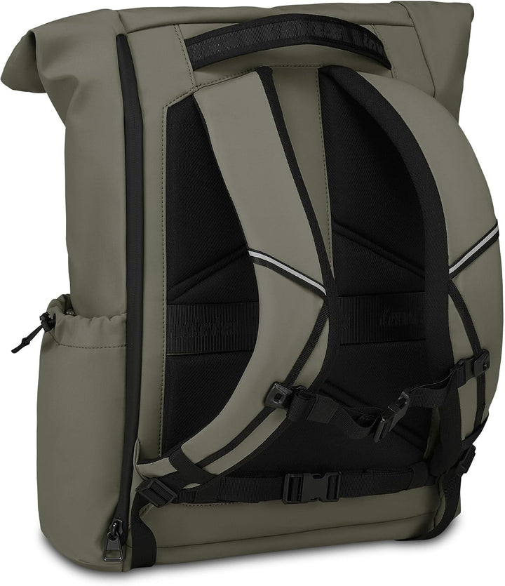 Invicta FOLD Rucksack Laptoptasche Business Rucksack, Leicht, kompakt, mit Laptopfach, Rolltop Rucks