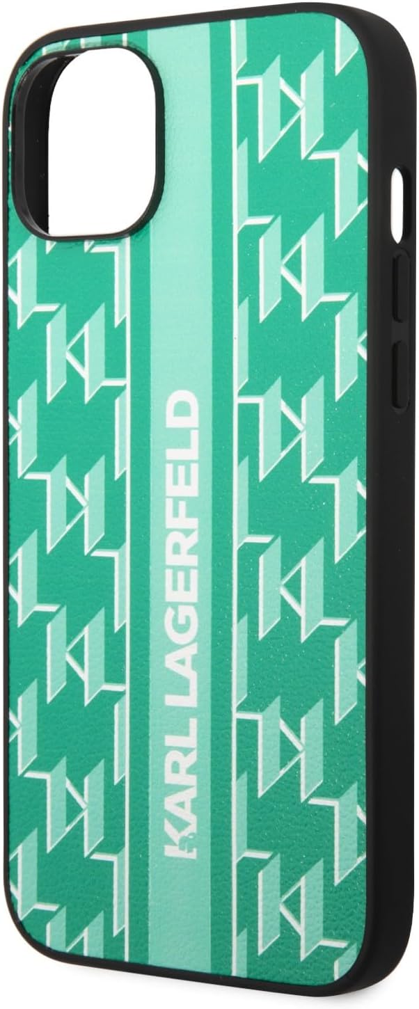 Karl Lagerfeld KLHCP14MPGKLSKN hülle für iPhone 14 Plus 6,7" hardcase grün/Green Monogram Stripe