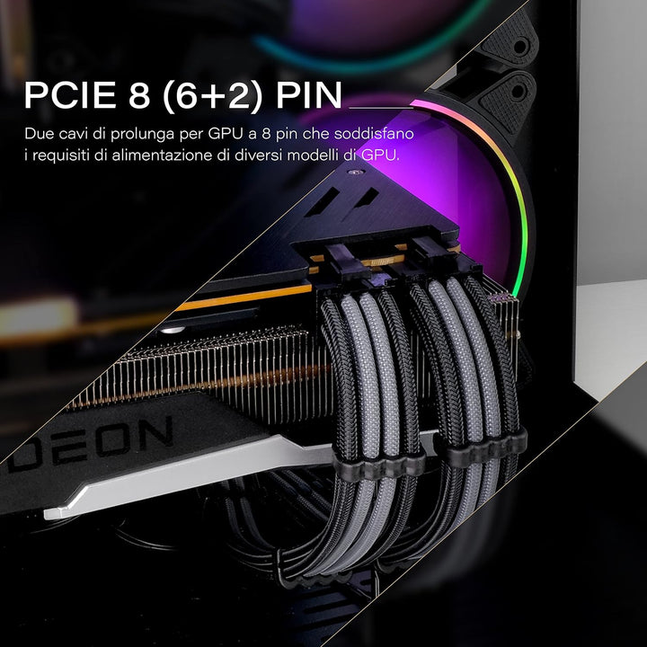 EZDIY-FAB Benutzerdefinierte PSU Verlängerungskabel Verlängerungskabel MOD GPU PC Netzteil aus weich