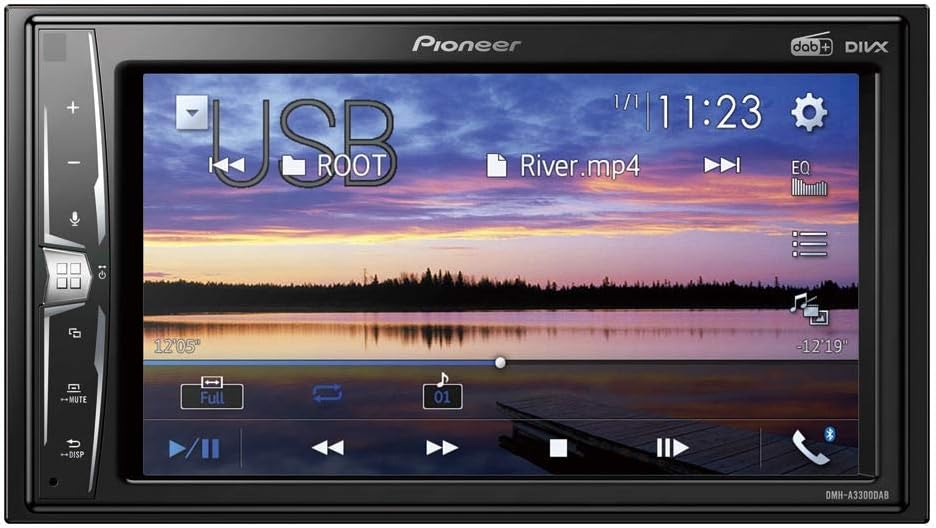 Pioneer DMH-A3300DABAN 2DIN 6.2'' Mediacenter mit DAB+, Bluetooth & VGA inkl. DAB-Antenne Inkl. Ante