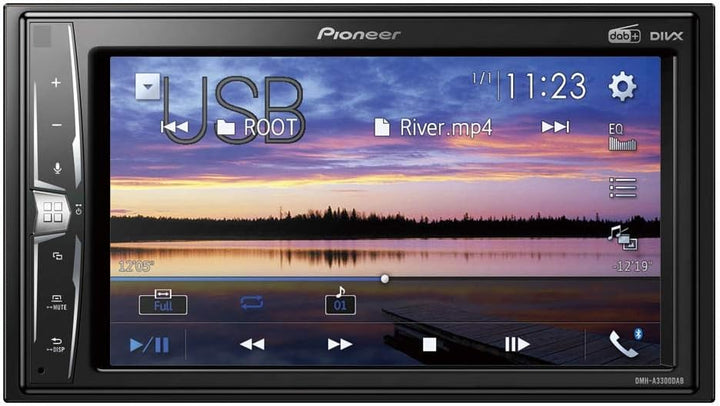 Pioneer DMH-A3300DABAN 2DIN 6.2'' Mediacenter mit DAB+, Bluetooth & VGA inkl. DAB-Antenne Inkl. Ante
