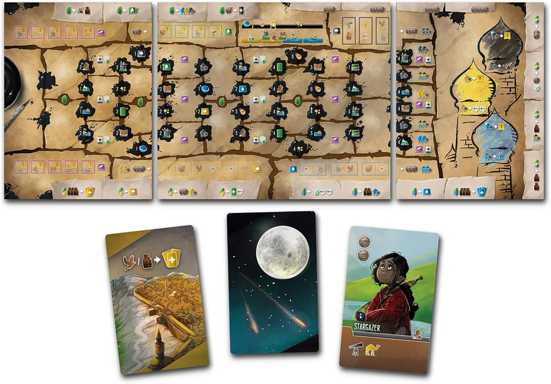 Renegade Games Wayfarers of The South Tigris – Würfelplatzierungs-Strategie-Brettspiel, ab 14 Jahren