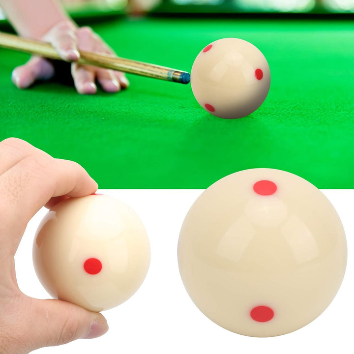 Billard Cue Ball, 57,2 mm Harz Billard Kugeln Dot Spot Training Cue Ball Pool Standard Trainingsball