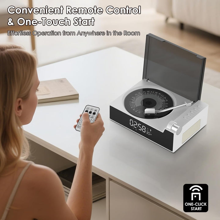 Tragbarer CD-Player für zu Hause mit Hi-Fi-Lautsprecher