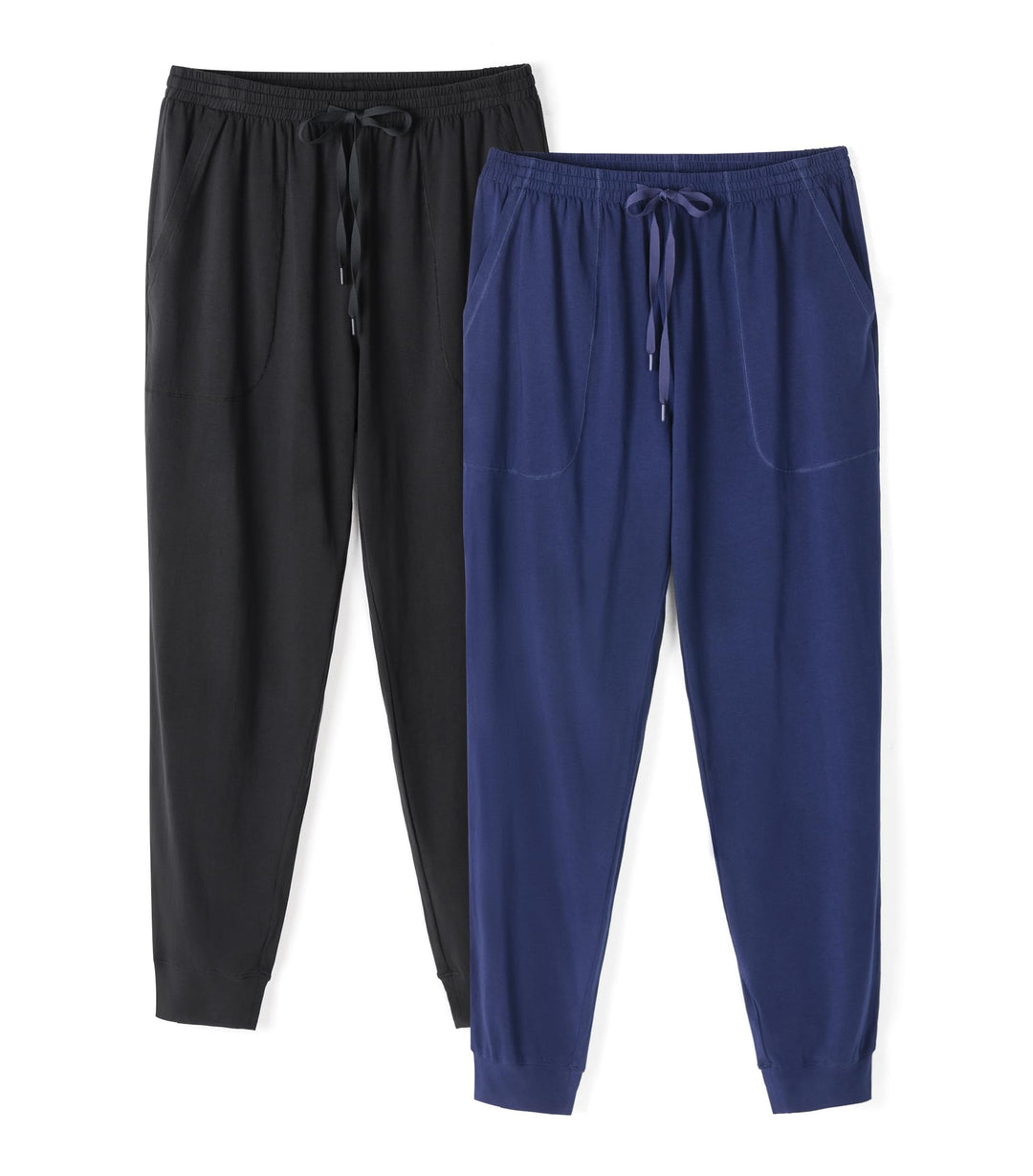 DAVID ARCHY Herren Schlafanzughose Lang &amp; Kurz mit Eingriff Baumwolle Pyjama Hose mit Taschen und Ba