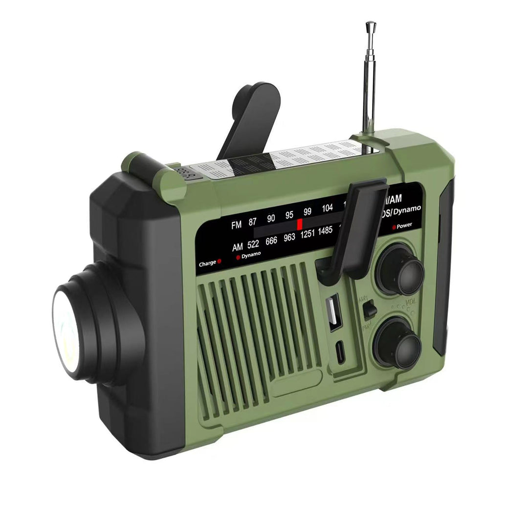 Radio de Emergencia AM/FM Radio Solar de grieta de Mano Alarm SOS betrieben durch Batterie und Notla