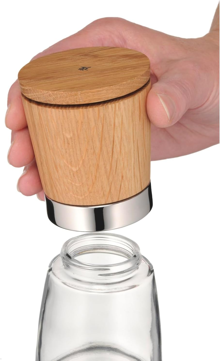 WMF Ceramill Nature Salz und Pfeffer Mühle Set 2-teilig, unbefüllt, für Salz, Pfeffer, Chilli, Salzm
