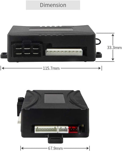 Easyguard EC202 2-Wege-Kfz-Alarmanlage mit LCD-Pager-Display, Remote-Motorstart und Mikrowellensenso