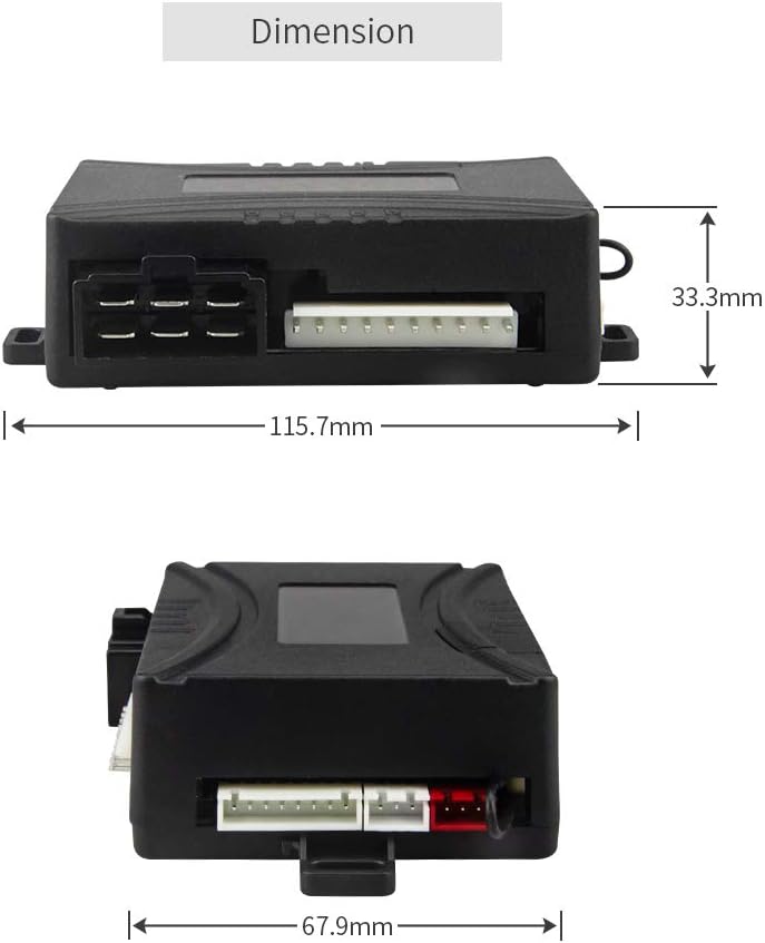 Easyguard EC202 2-Wege-Kfz-Alarmanlage mit LCD-Pager-Display, Remote-Motorstart und Mikrowellensenso