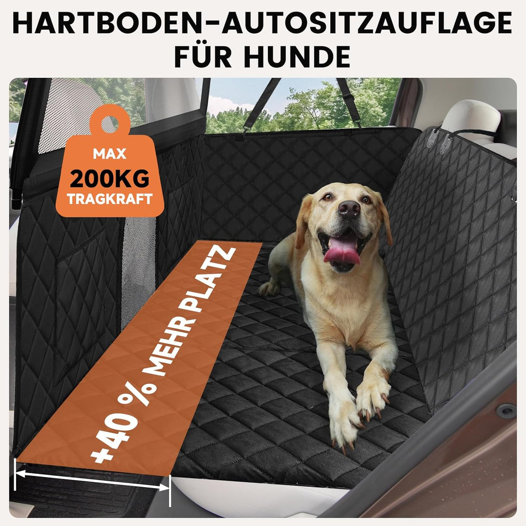 Snagle Paw Hundedecke Auto Rückbank,79cm Hohe Hundedecken für Rücksitze mit Sichtfenster-Mesh,Wasser