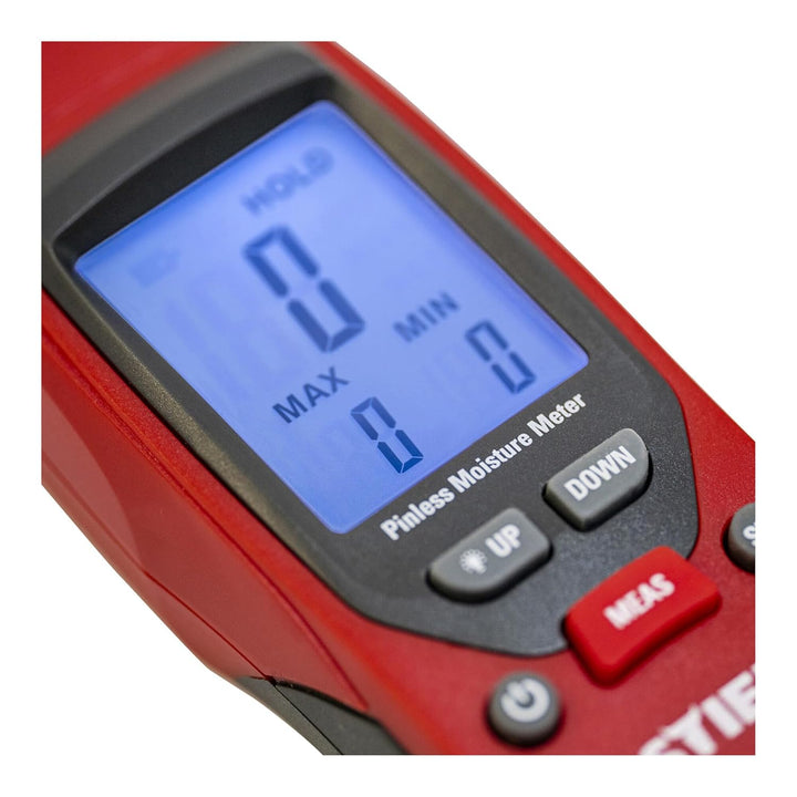 STIER Feuchtigkeitsmessgerät, bis 40 mm Tiefe, Messbereich 0-100, LCD-Display, praktische Alarm- & H