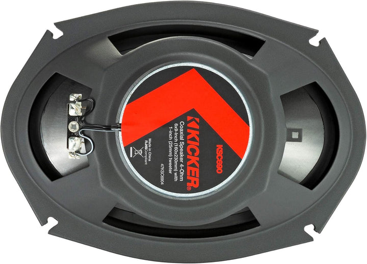 KICKER KSC6904 (KSC6904-47) - 15x23cm (6x9 Zoll) 2-Wege-Lautsprecher mit 300 Watt (RMS: 150 Watt) Nu