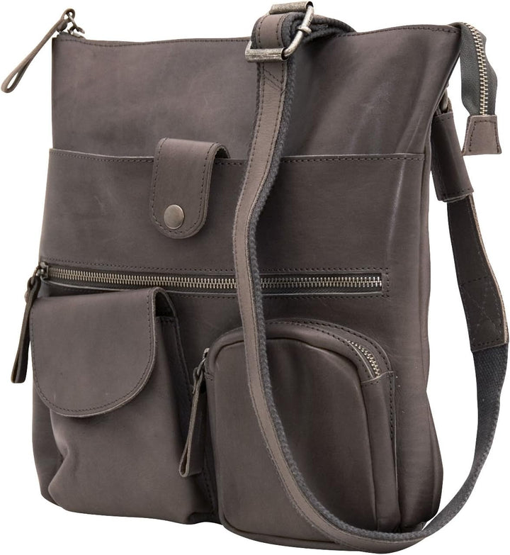Greenburry Billy the Kid Nasty Cowboys Shoulderbag Colby M497 Leder Schultertasche für Damen stonegr