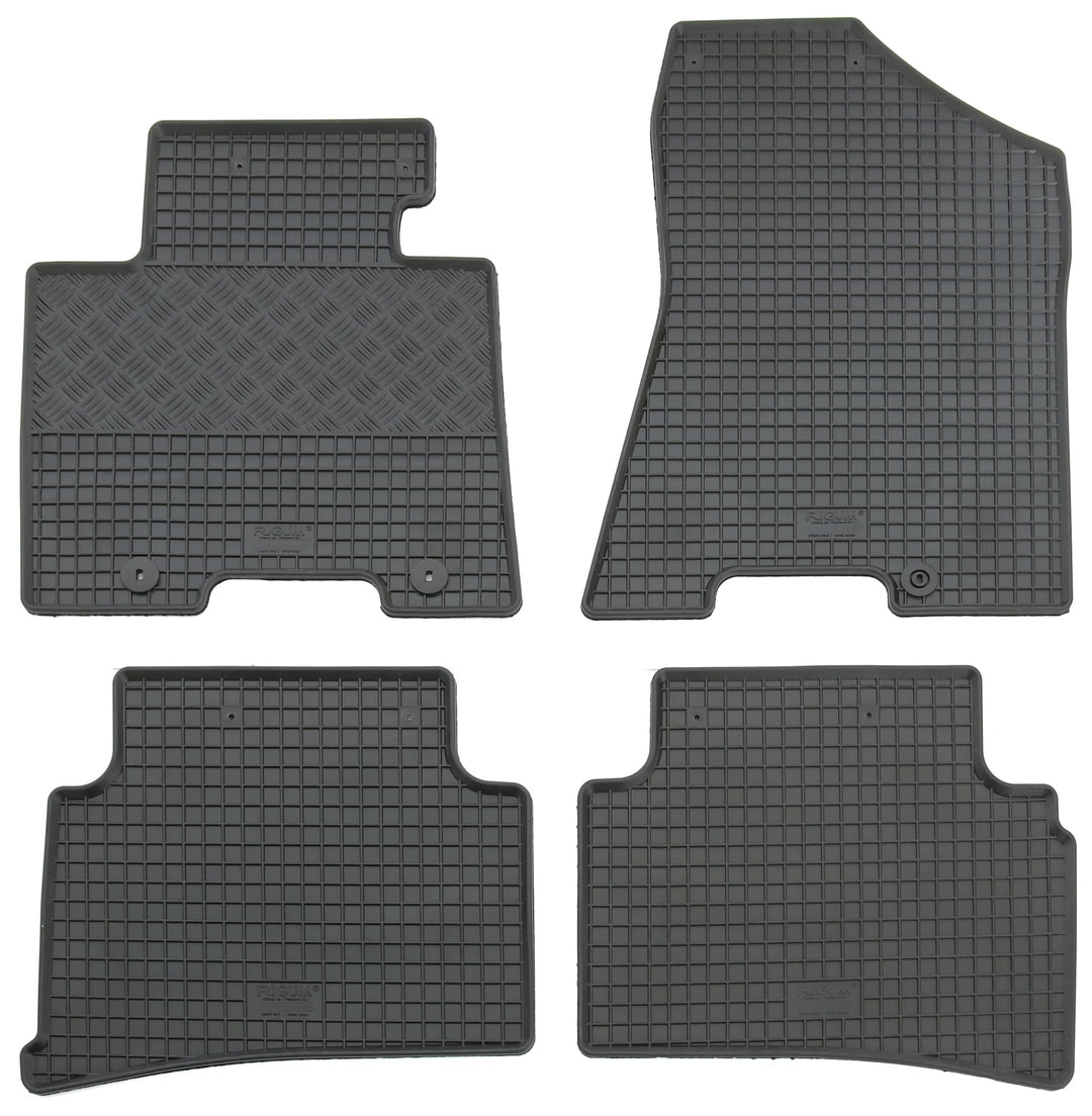 Gummi Fussmatten Set, 4teilig, Gummifussmatten Gummimatten Matten