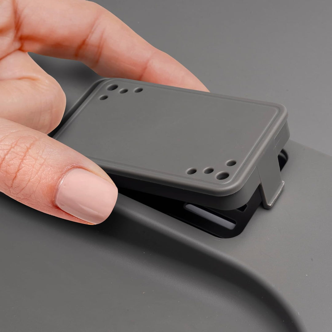 Emuca - Küchenschubladenbehälter mit geruchsdichtem Deckel, H 266 mm (3 x 15 L + 2 x7 L), Kunststoff