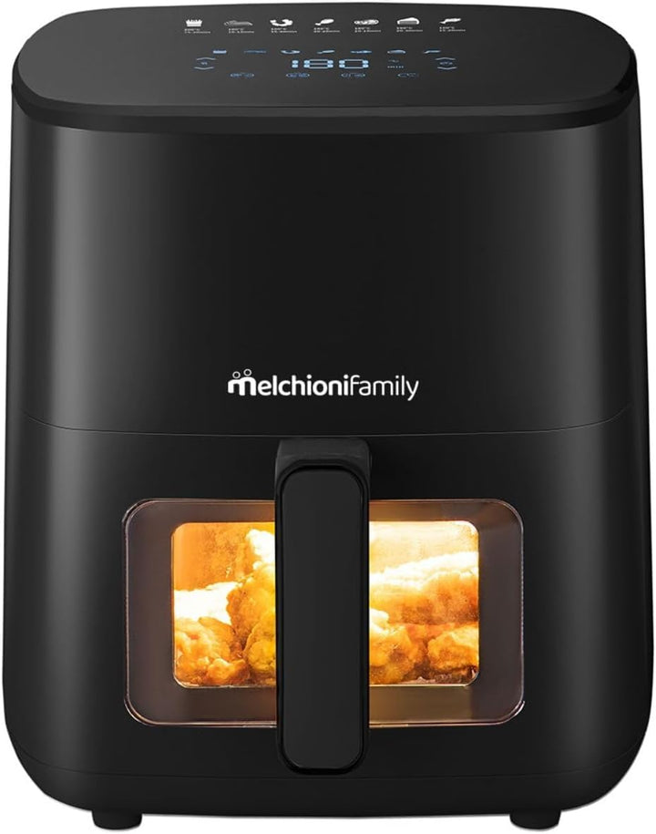 Melchioni Family | Marianna New, Luftfritteuse 5 l, kompakt, Touch-Display, 7 Programme, antihaftbes
