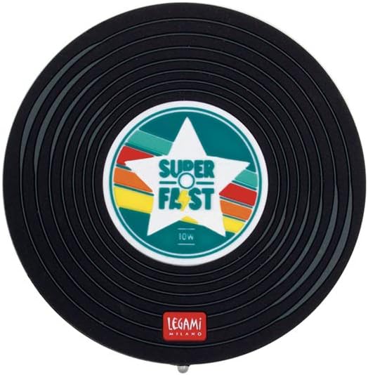 Legami Super Fast - Kabellose Aufladestation - Vinyl Mehrfarbig (Vinyl), Mehrfarbig (Vinyl)