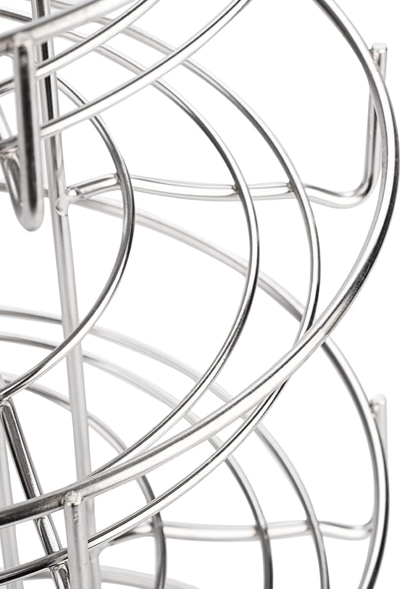 Toplife Eierspender, Eierspirale Edelstahl spiralförmiges Design, Eierständer Aufbewahrung für ca. 3