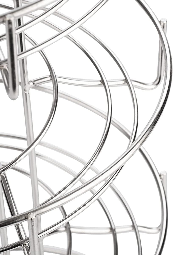 Toplife Eierspender, Eierspirale Edelstahl spiralförmiges Design, Eierständer Aufbewahrung für ca. 3
