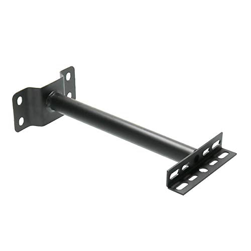 LEDUNI Halterung mit Arm zur Montage der Spots an der Wand, 30 cm, Material Stahl, schwarz lackiert,