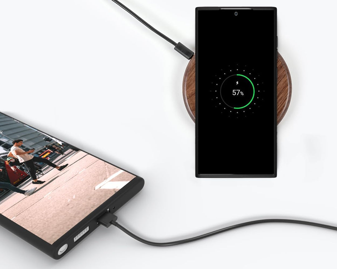 Snakehive Metro Lederhülle für Samsung Galaxy S23 Ultra || Echtleder Handyhülle mit Standfunktion ||