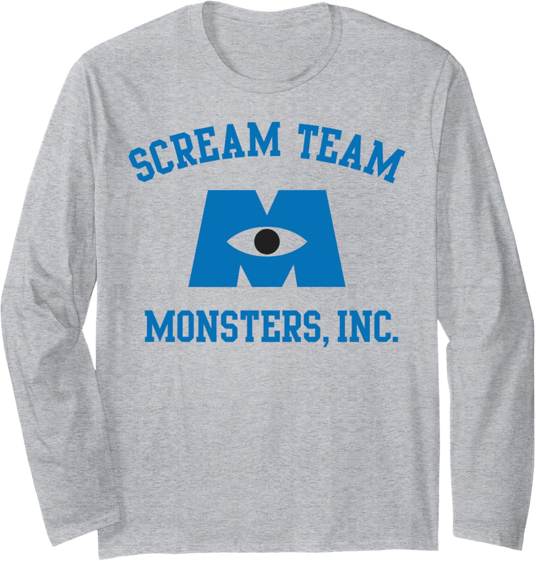 Disney Pixar Monsters University Scream Team Logo Langarmshirt