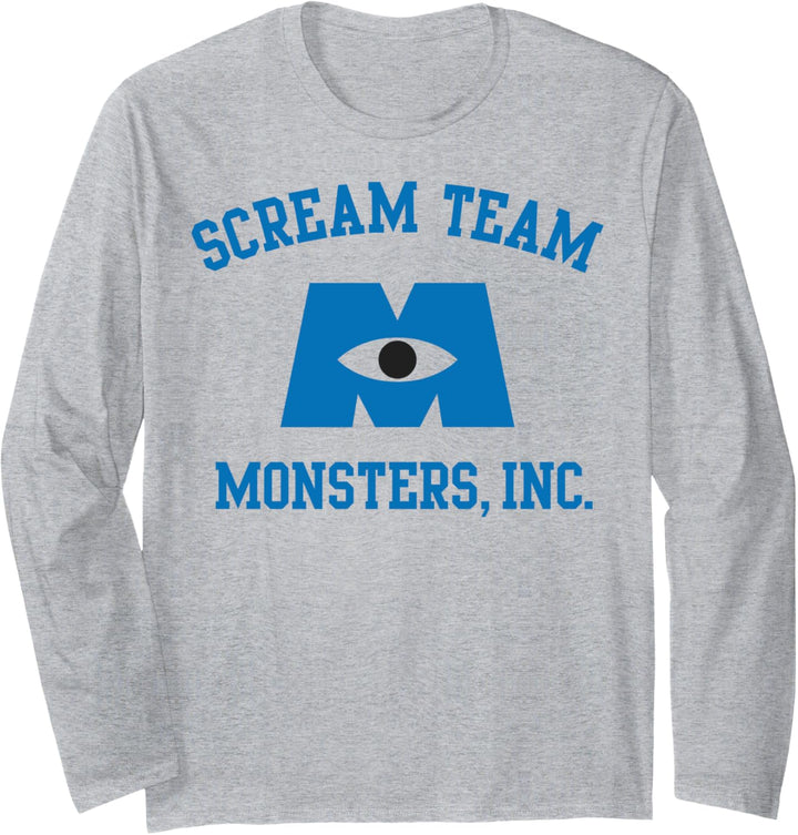 Disney Pixar Monsters University Scream Team Logo Langarmshirt