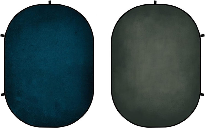 Kate 1.5x2m Dunkelgrün/Blau Falthintergrund Fotografie Faltbarer Studio Hintergrund Faltender Hinter
