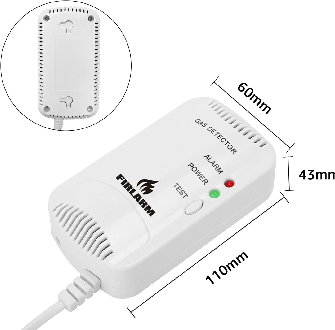 Firlarm - Gasmelder Alarm Brennbares LPG City Erdgas Methan Propan Butan Melder