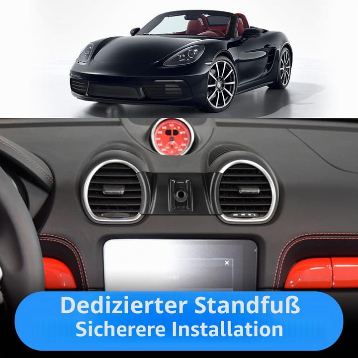 LUNQIN Kfz-Handyhalterung für 2017–2023 Porsche 718 Boxster Cayman Big Phones mit Hülle Auto Zubehör