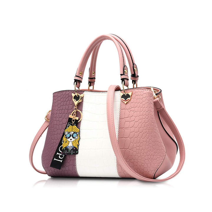 NICOLE & DORIS 2024 Neue Frauen Tasche Damen Leder Handtasche Mode Umhängetasche Mit Pompon abnehmba