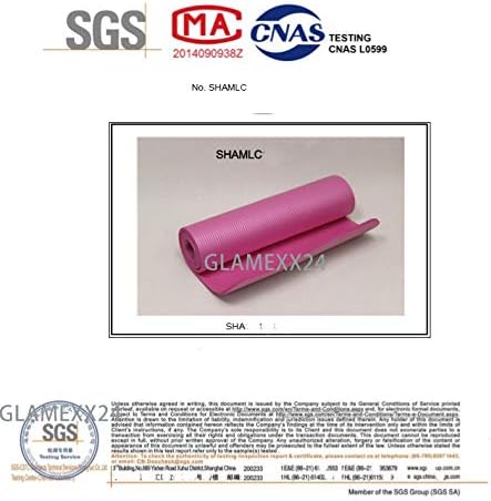 XXL Yogamatte Pilatesmatte Gymnastikmatte Fitnessmatte Fitnessmatte mit Tragegurt Phthalatfrei SGS Z