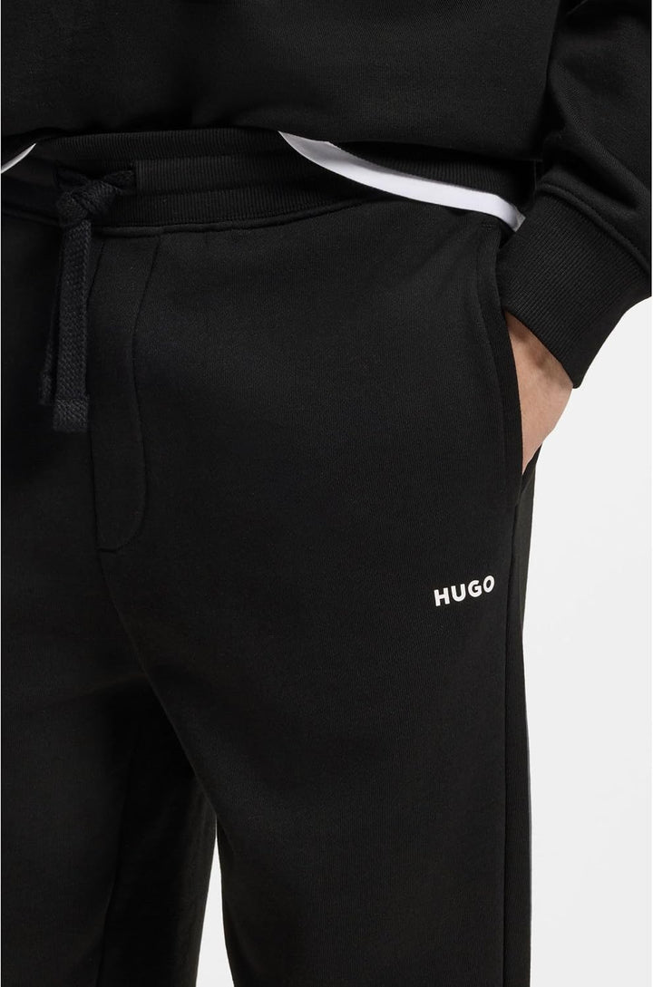 HUGO Herren Dayote232 Jogginghose aus Baumwoll-Terry mit Logo-Print XS Black1, XS Black1