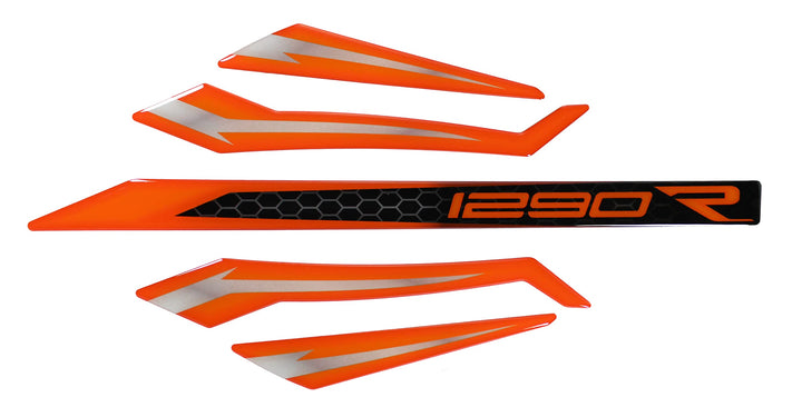 Tankpad Grafikkit kompatibel für KTM 1290 Super Duke R Orange Silber X550150 Grafik-Kit 1, Grafik-Ki