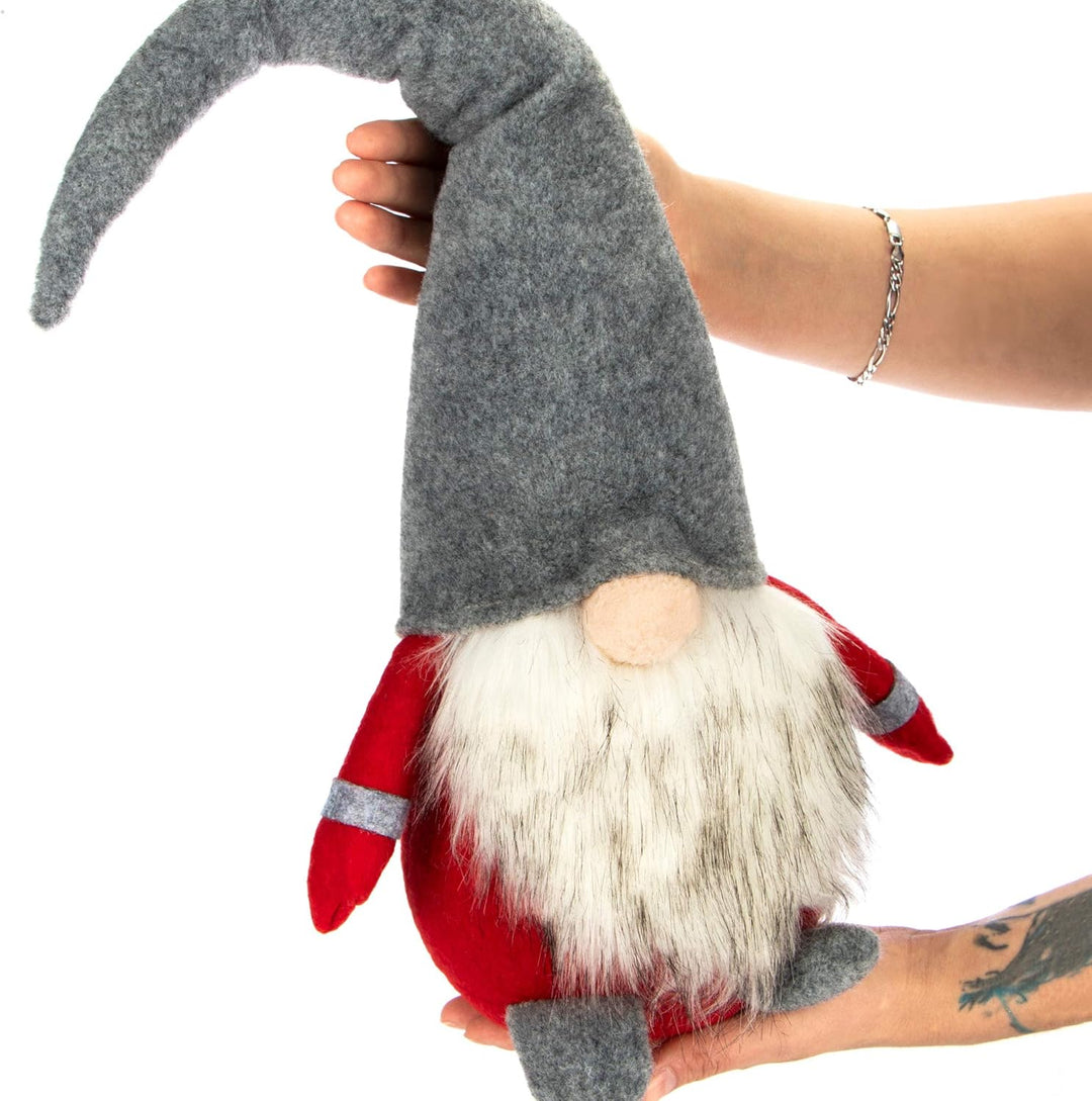 com-four® Premium Weihnachts-Wichtel in XXL - Handmade Weihnachtsdeko - winterliche Figur als Dekoau