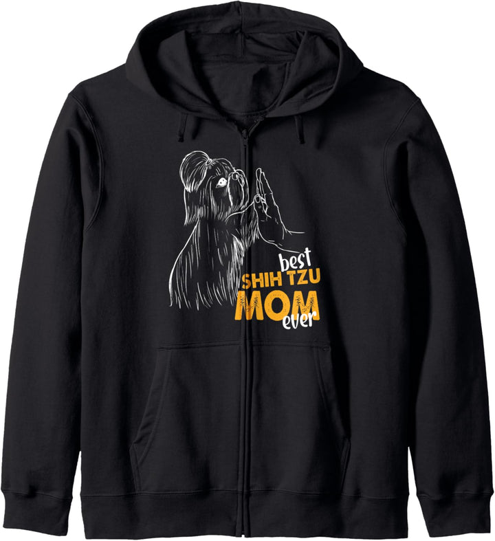 Best Shih Tzu Mom Ever Shih Tzu Pulli Shih Tzu Mama Kapuzenjacke
