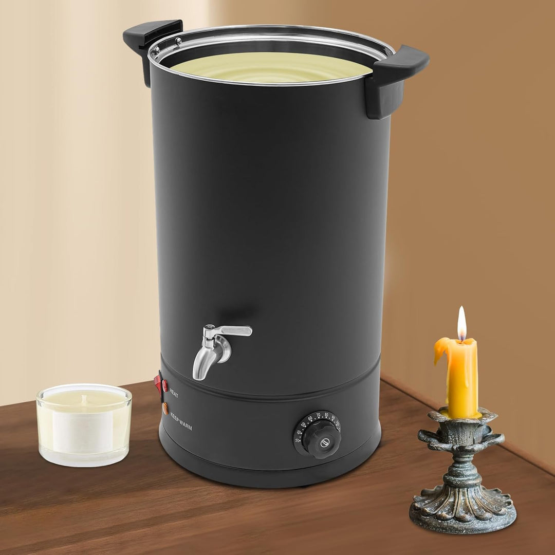 PansyWind Wachsschmelzer 1800W 15L aus Edelstahl Mit Trockenbrandschutz & Automatischer Temperaturko