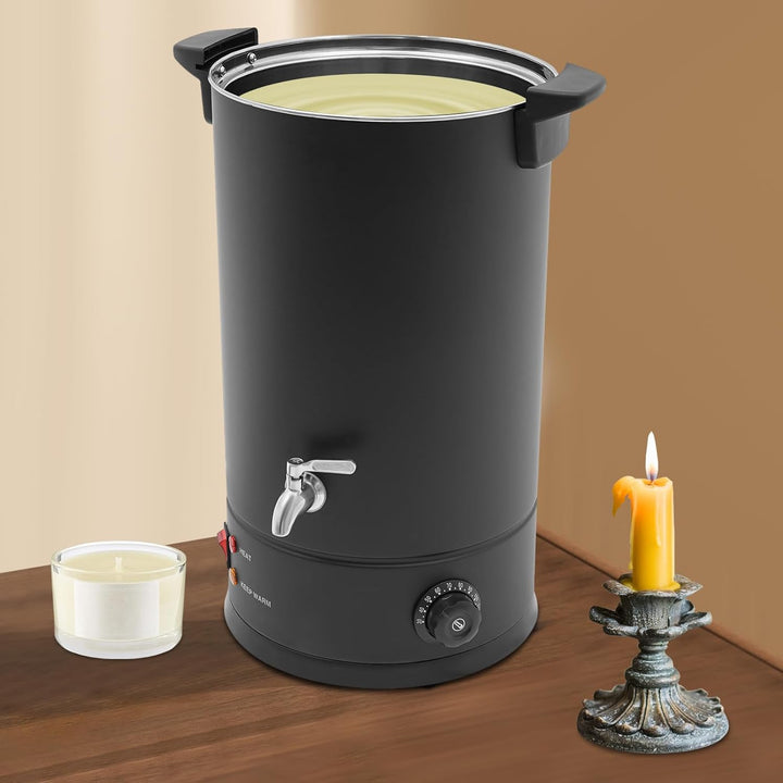 PansyWind Wachsschmelzer 1800W 15L aus Edelstahl Mit Trockenbrandschutz & Automatischer Temperaturko