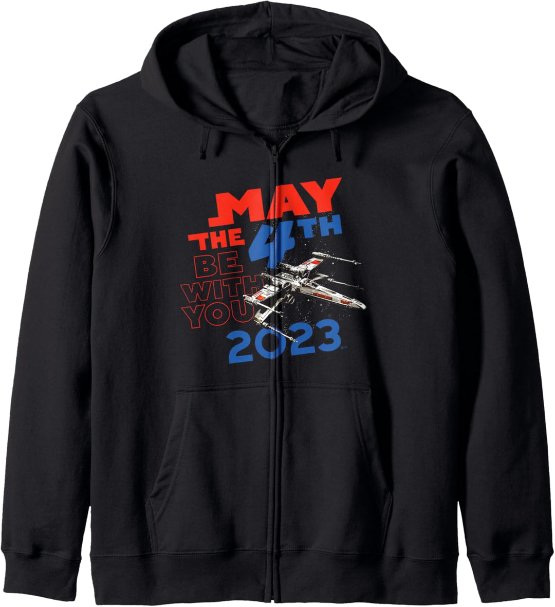 Star Wars Day May the 4th Be With You 2023 X-Wing Fighter Kapuzenjacke