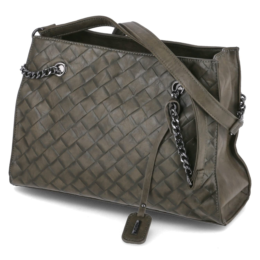 Rieker Damen H1336 Shopper, S Grün, Grün