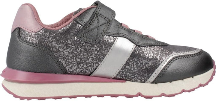 Geox Mädchen J Fastics Girl B Sneaker 24 EU Grey Old Rose, 24 EU Grey Old Rose