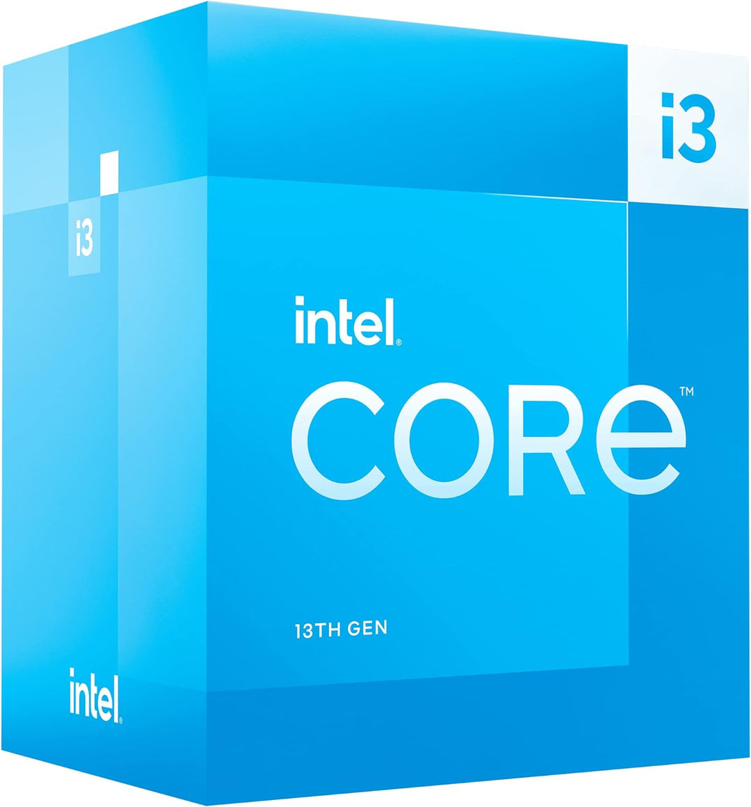 Intel Core i3-13100 Desktop-Prozessor, 4 Kerne (4 P-Kerne + 0 E-Cores) 12 MB Cache, bis zu 4,5 GHz,