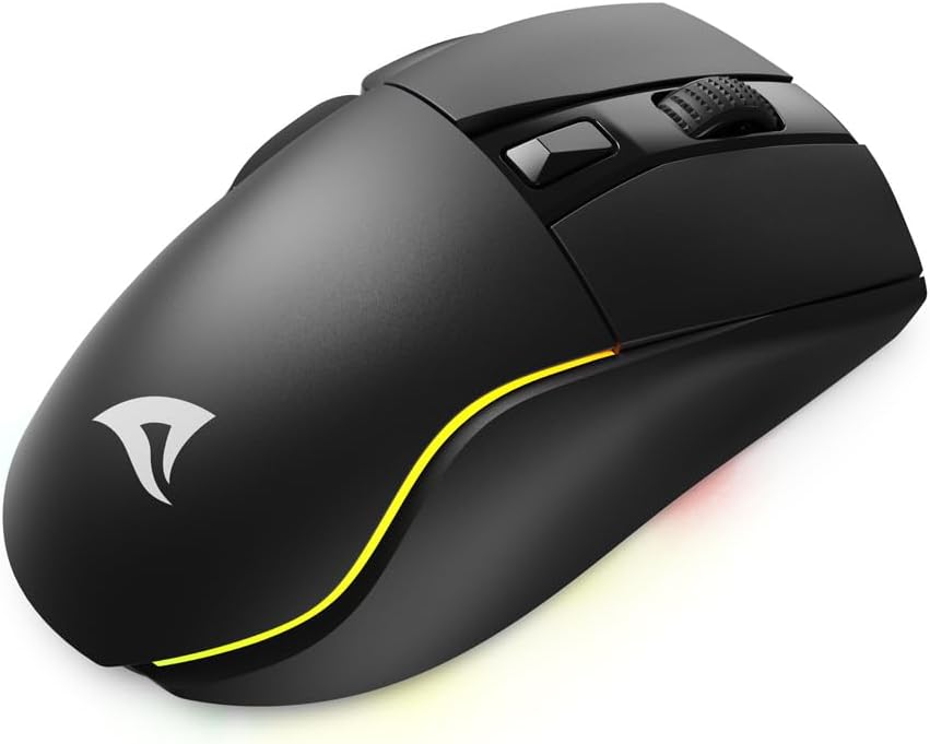 Sharkoon Skiller SGM50W Black, Wireless Optical Gaming Maus, RGB, PBT Button