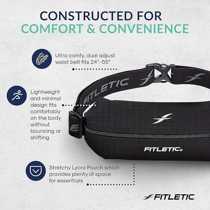 Fitletic Mini Sport Belt – Gürtel für Running Stretch Flare, Flare