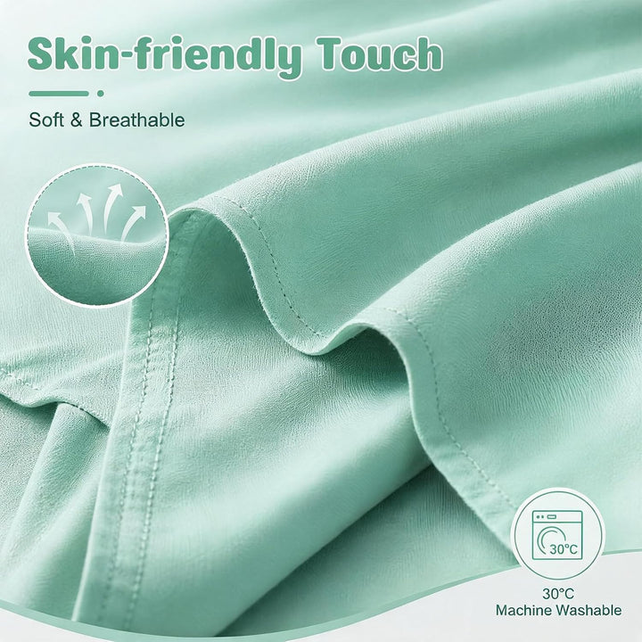 Hausbett Himmel Set, 2 Stück Betthimmel Hausbett, Leichter Atmbar Baumwoll Himmelbett Vorhängemit, M