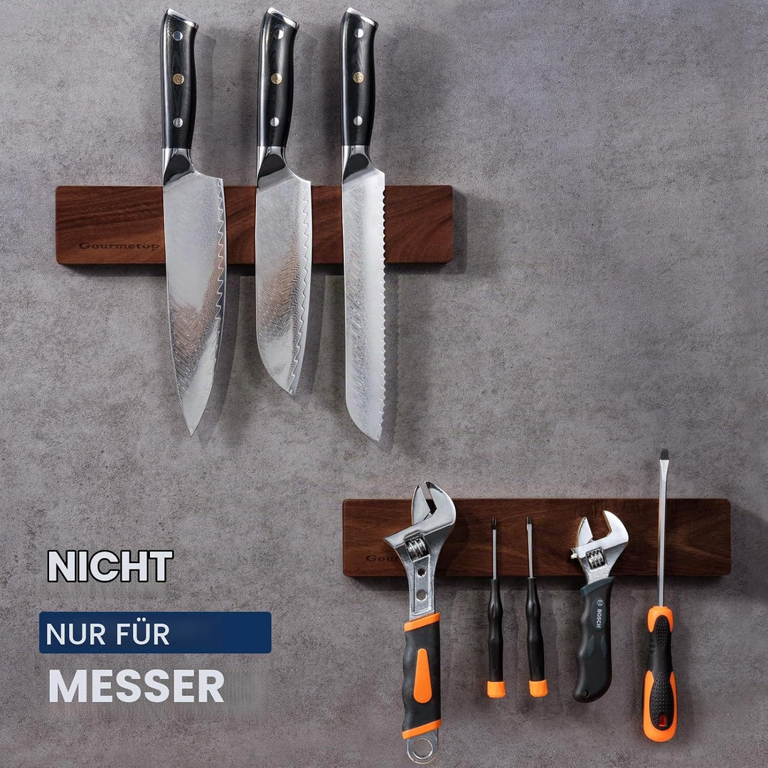 Magnetleiste Messer 30,5cm, Messer Magnetleiste mit Strong Magnet, Messerhalter magnetisch aus Dark