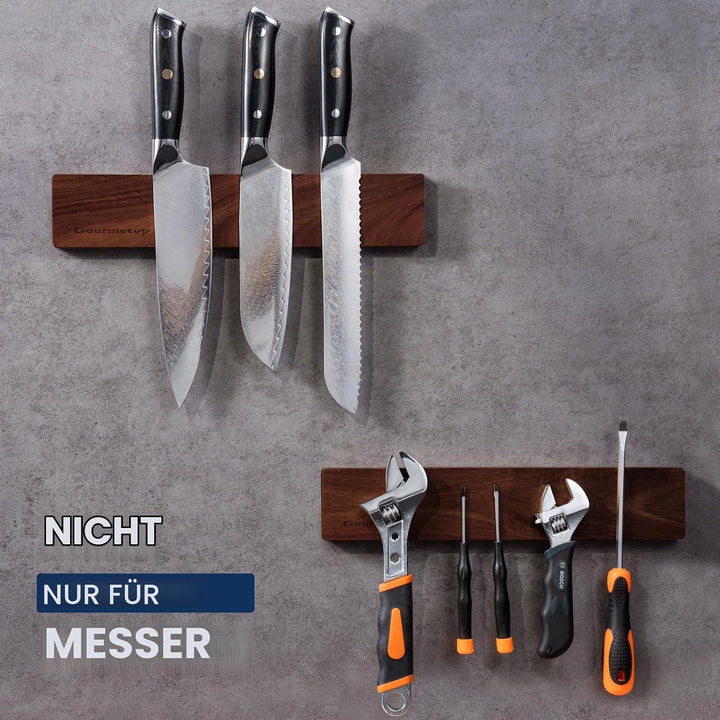 Magnetleiste Messer 30,5cm, Messer Magnetleiste mit Strong Magnet, Messerhalter magnetisch aus Dark
